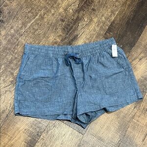 GAP Women's Denim Blue Cargo Shorts
